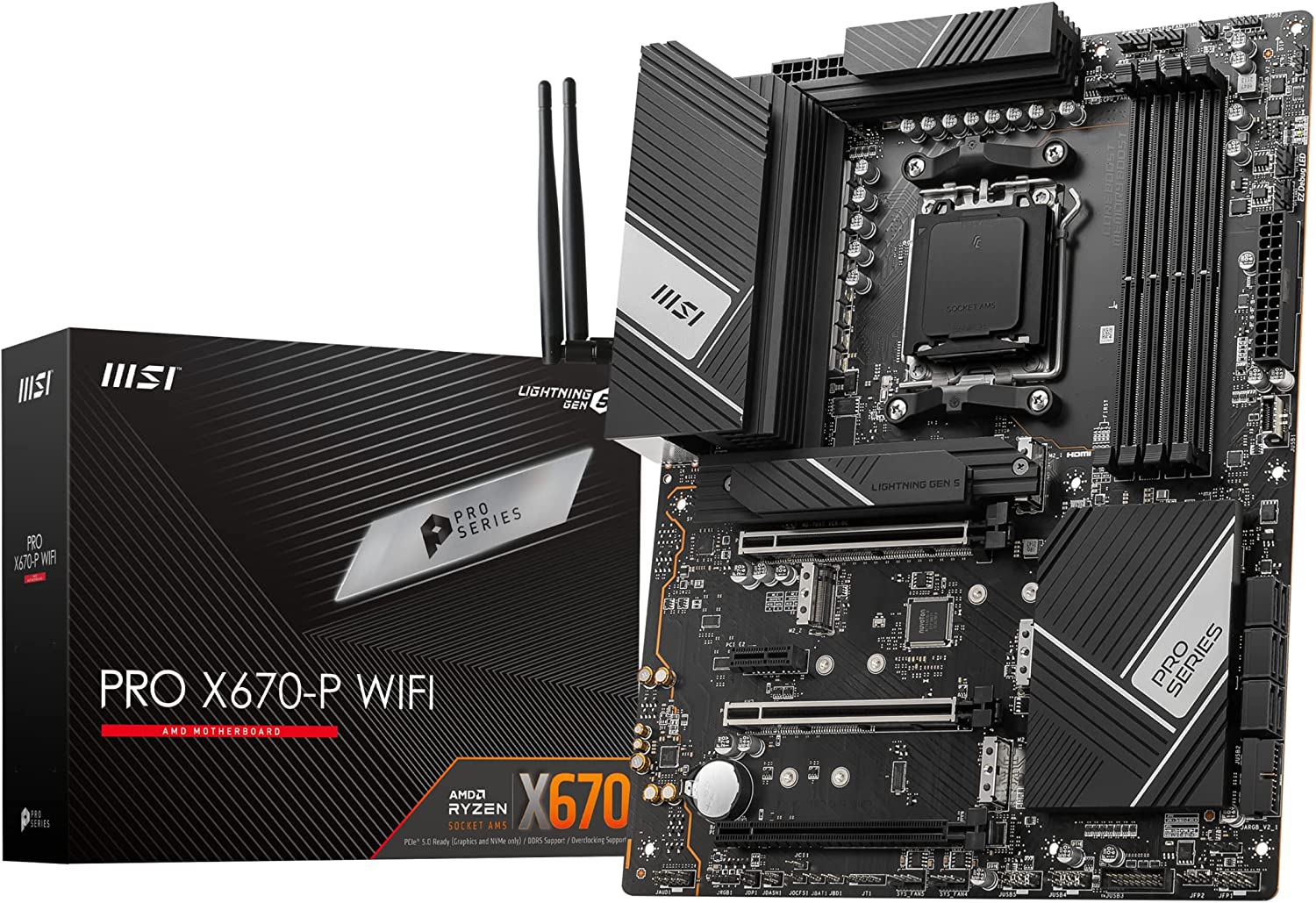 MSI Motherboard PRO X670-P WIFI DDR5 MSI Motherboard PRO X670-P WIFI DDR5